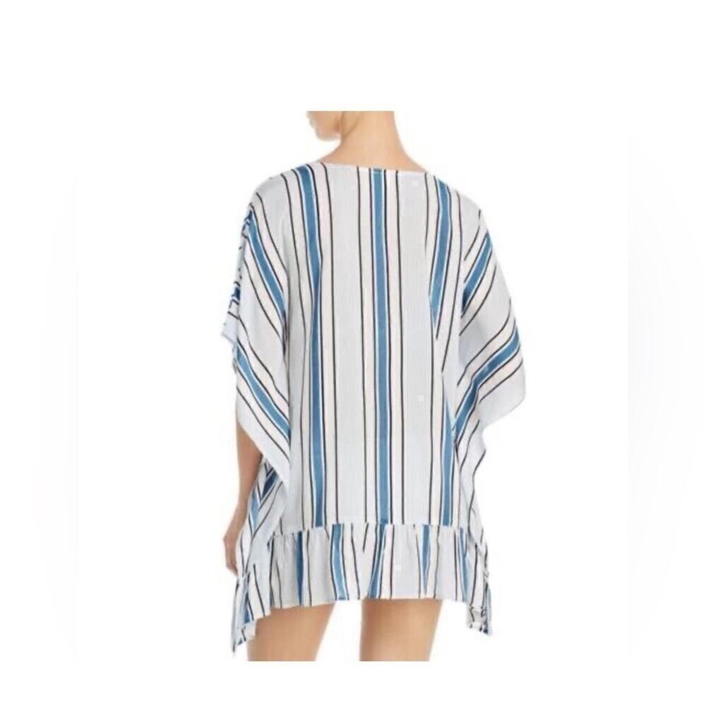 Surf Gypsy Swim Suit Cover Up Womens size Medium Blue and White Stripe - Picture 2 of 11